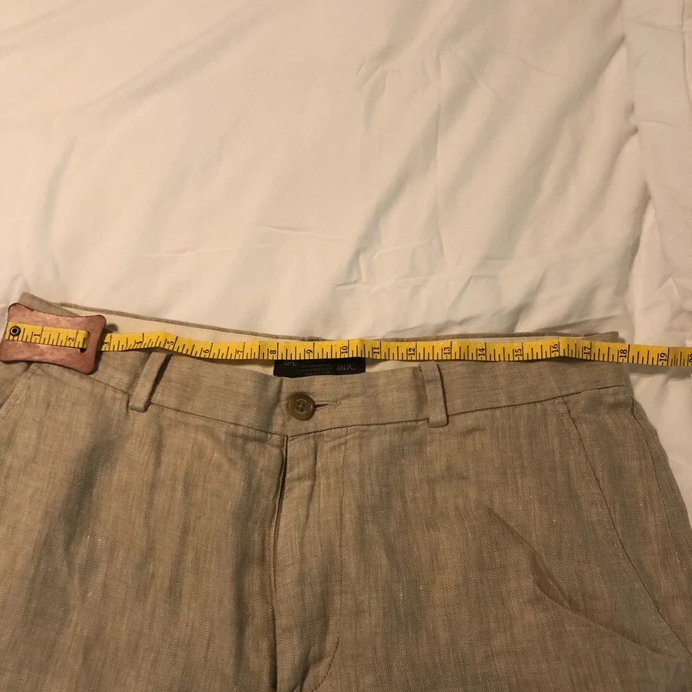 Banana Republic Classic Linen Pants, Men size 34x30 Measurements are in photos